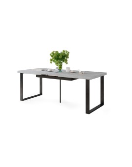 copy of NOIR bílý černý, rozkládací, konferenční stůl, stolek, černobílý