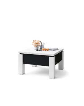 LYNX hnědý dub / černý, konferenční stolek, moderní, loft
