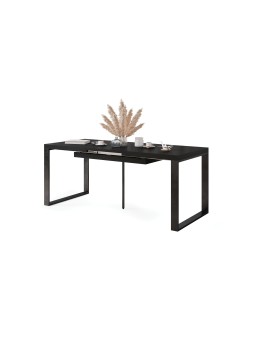 CLEO beton / bílý, rozkládací, zvedací konferenční stůl, stolek